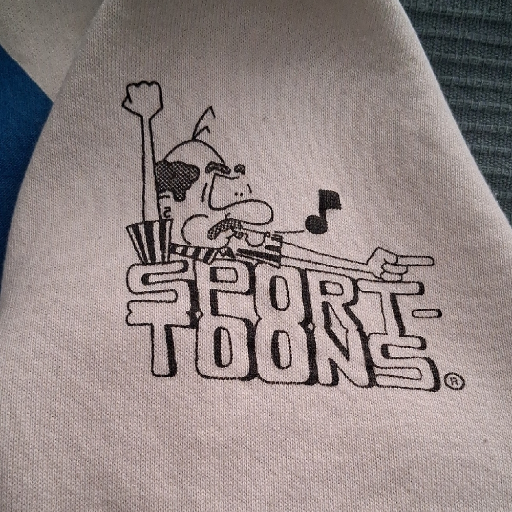 Retro White Graphic Sweatshirt - "Spike Rattle & Roll" - Picture 4 of 7